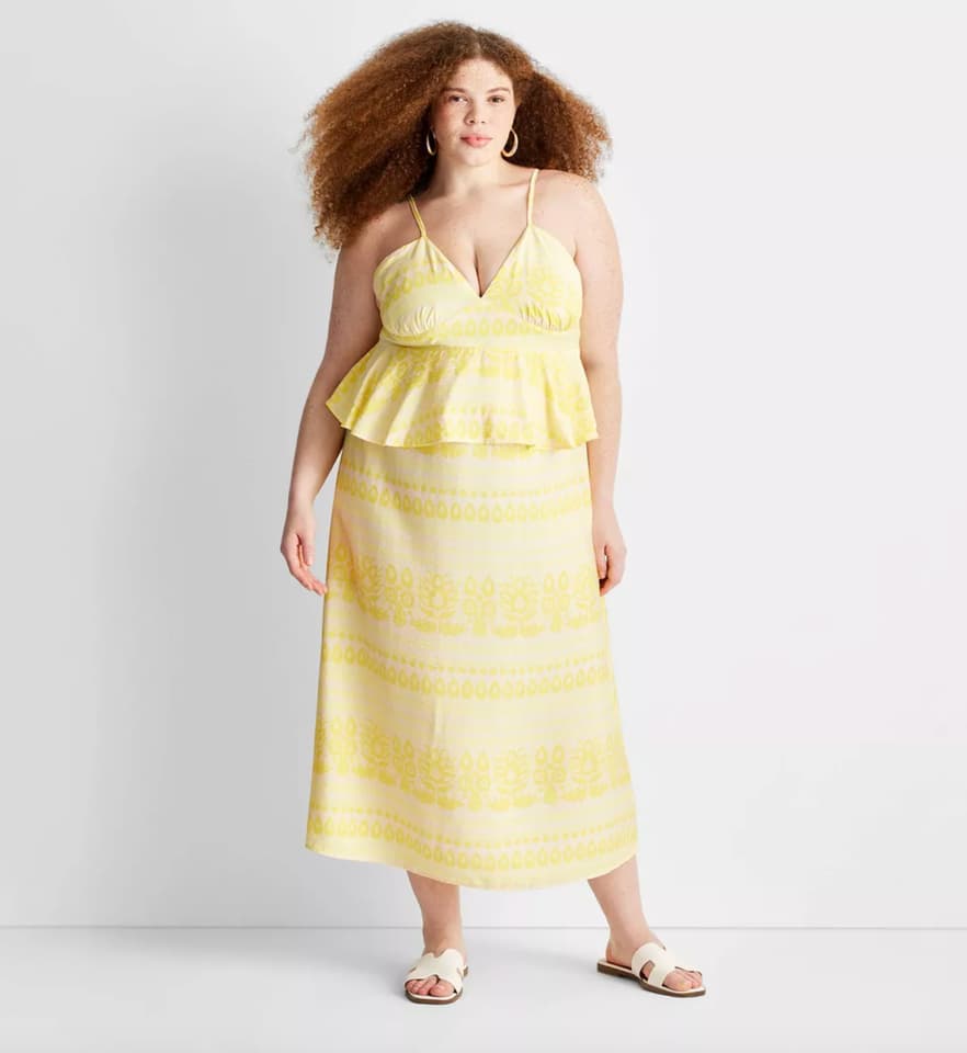chinese dress ladies Rixo (Target) Green/Pink/Yellow Floral with Smocked Back Maxi Dress- S –  The Saved Collection main image 1